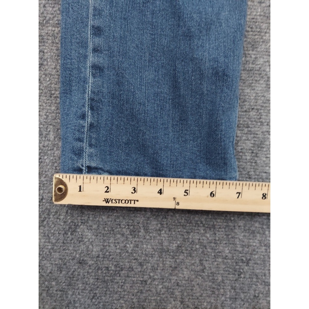 Levis 513 Jeans Mens 34x30 Blue Whiskered Slim Straight Denim Preppy Stretch - Picture 3 of 13